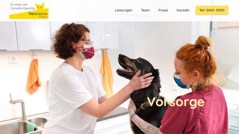Website Tierarztpraxis Kaschig